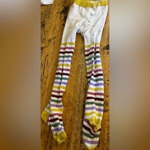 Mini Boden Girls Striped Tights SIZE 4-5y